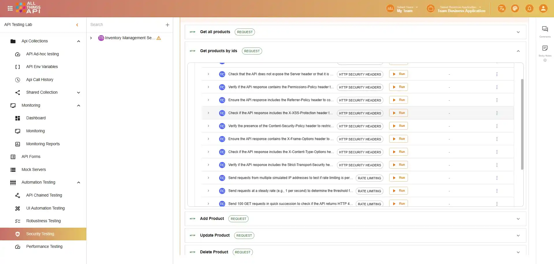 Security Testing — screenshot 1