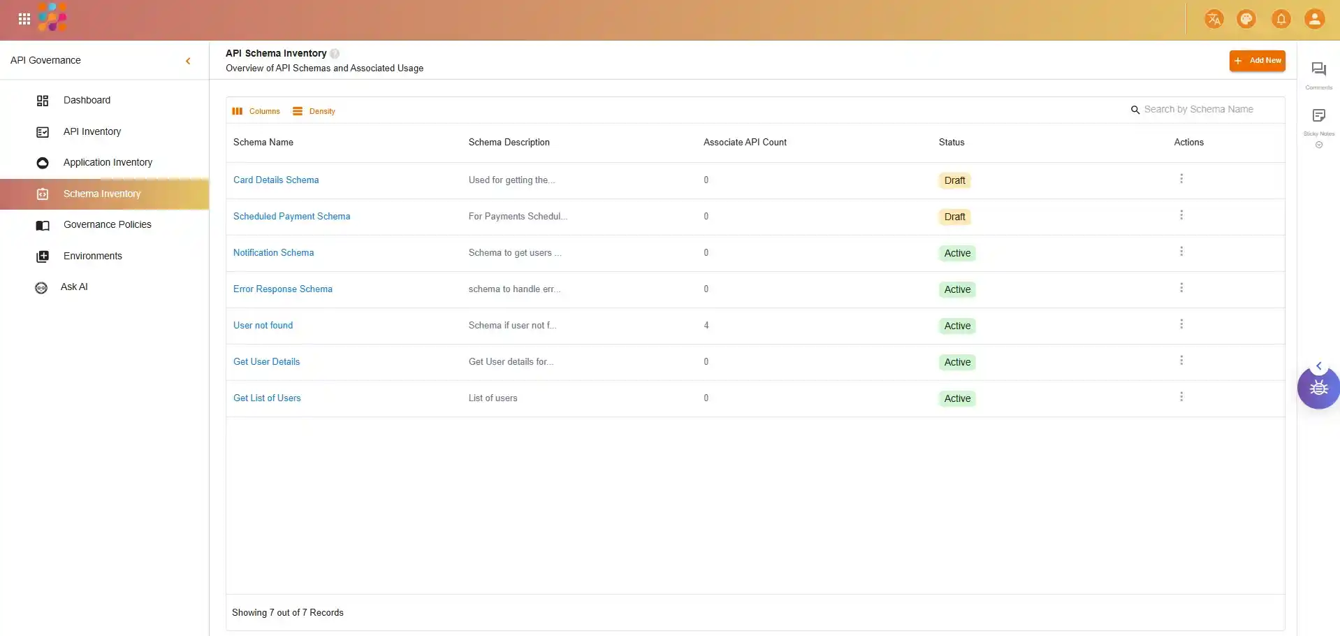 API Inventory — screenshot 1