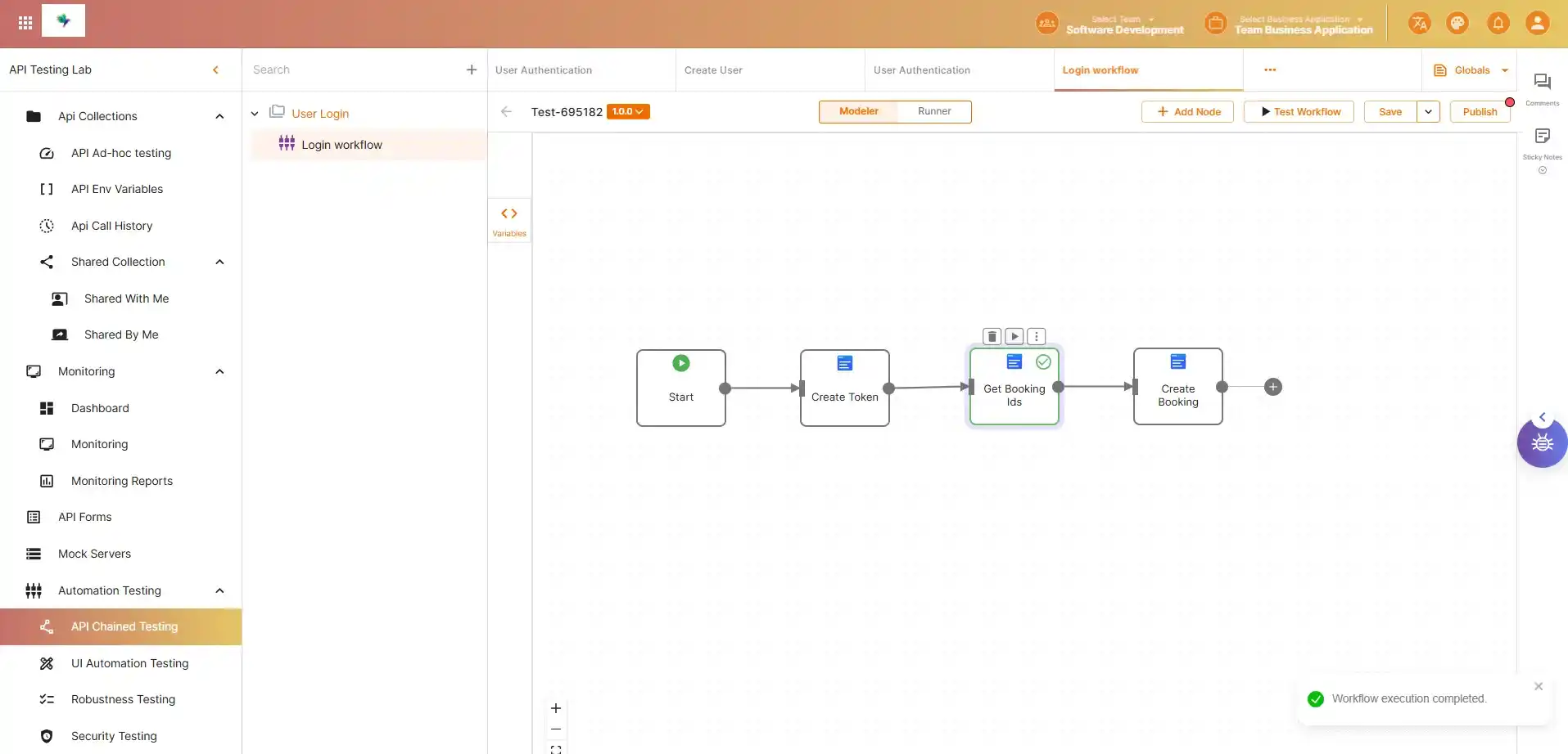 API Chain Testing — screenshot 1